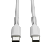 Kabel USB-C / USB-C, 2 m, biały, 123drukuj 302267