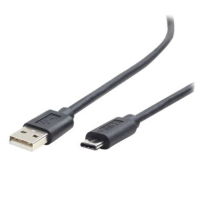 Kabel USB 2.0 A / USB C, 1,8m Gembird, czarny CCP-USB2-AMCM-6 246813