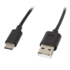 Kabel USB 2.0 A / USB C, 1,8m Lanberg, czarny CA-USBO-10CC-0018-BK 246814 - 1