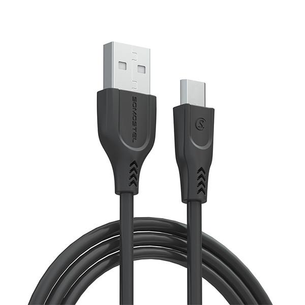 Kabel USB A 2.0 / Micro USB 3.1A, 3 m Somostel, czarny  144697 - 1