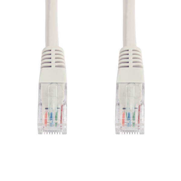 Kabel sieciowy nieekranowany UTP RJ45, kat. 5e, szary, 5 metrów, 123drukuj 302661 - 1