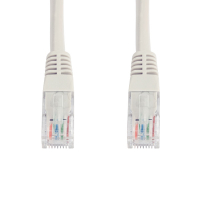 Kabel sieciowy nieekranowany UTP RJ45, kat. 5e, szary, 5 metrów, 123drukuj 302661