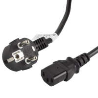 Kabel zasilający C13 Lanberg 3m VDE czarny  248290