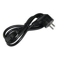 Kabel zasilający C5 EU 1,8 m kątowy czarny, wersja 123drukuj