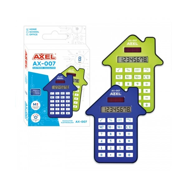 Kalkulator kieszonkowy szkolny Axel AX-007  246486 - 1