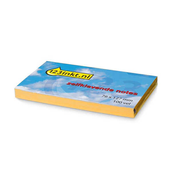 Karteczki samoprzylepne pomarańczowe 76 x 127 mm, 123drukuj 300471 - 1