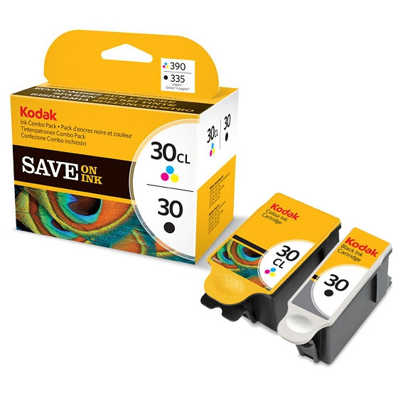 Kodak 30 + 30CL multipack, tusz czarny + kolorowy, oryginalny 3952355 035144 - 1