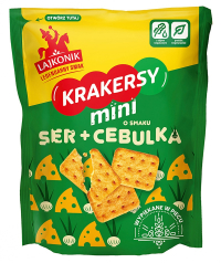 Krakersy mini Lajkonik, ser i cebula, 14 x 100 g 700389