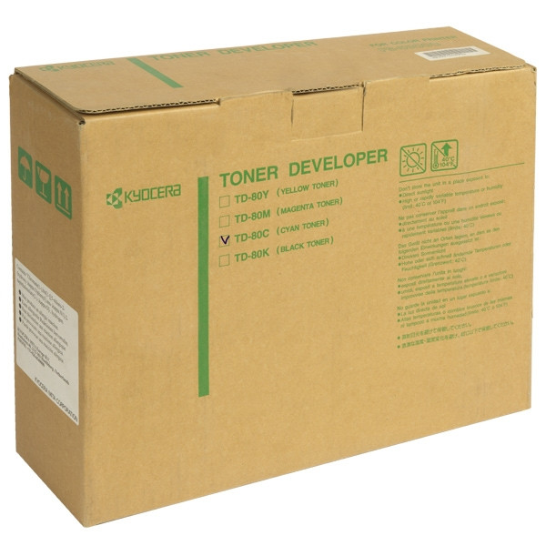 Kyocera TD-80C toner/developer niebieski, oryginalny 370PE5KL 079144 - 1