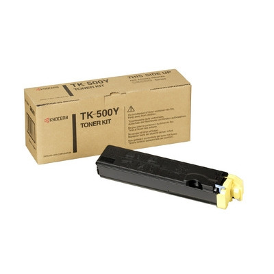 Kyocera TK-500Y toner żółty, oryginalny 370PD3KW 032760 - 1