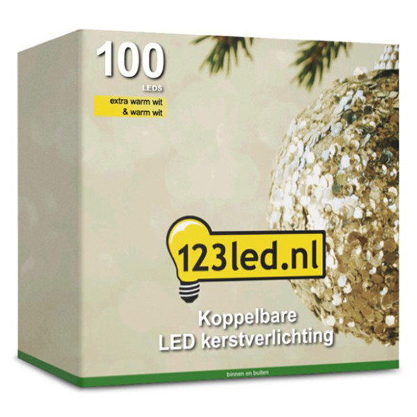 Lampki LED 123drukuj (do łączenia) | 7,5 m | przedłużenie | 100 lampek  LDR07141 - 4