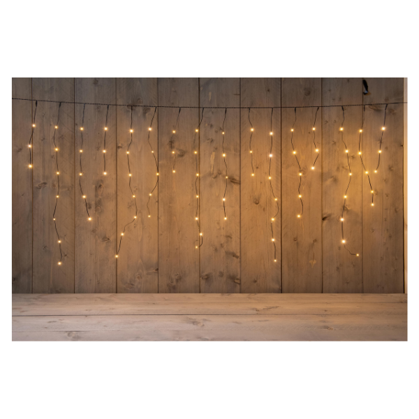 Lampki LED kurtyna sople | 720x70cm | ciepła biel | 360 lampek 229172 246727 - 1