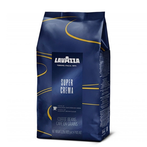 Kawa Lavazza SUPER CREMA ESPRESSO BLUE, ziarnista, 1 kg 700025 - 1