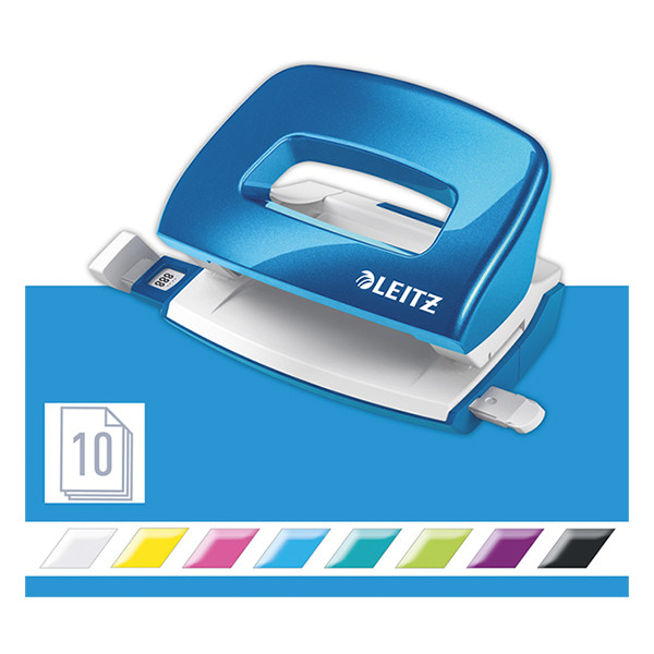Dziurkacz Leitz 5060 WOW, 2 dziurki, niebieski (10 kartek) 226007 - 4