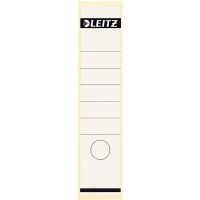 Etykiety grzbietowe Leitz 61 x 285 mm samoprzylepne, białe (10 szt.) 211028
