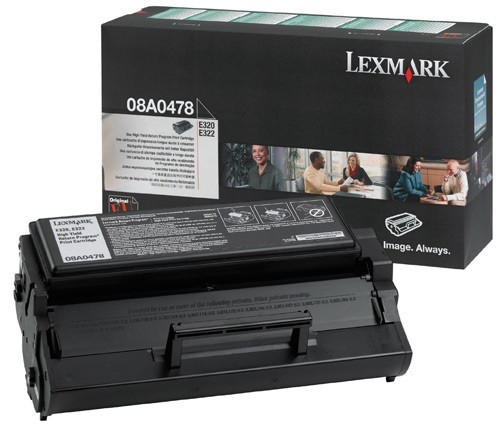 Lexmark 08A0478 toner czarny, zwiększona pojemność, oryginalny Lexmark 08A0478 034086 - 1