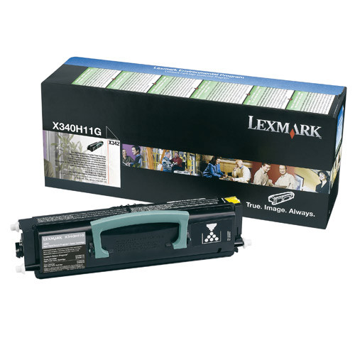 Lexmark 0X340H11G toner czarny, zwiększona pojemność, oryginalny Lexmark X340H11G 034835 - 1