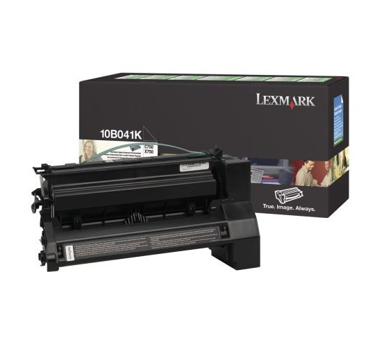 Lexmark 10B041K toner czarny, oryginalny Lexmark 10B041K 034265 - 1