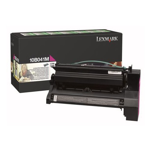 Lexmark 10B041M toner czerwony, oryginalny Lexmark 10B041M 034275 - 1