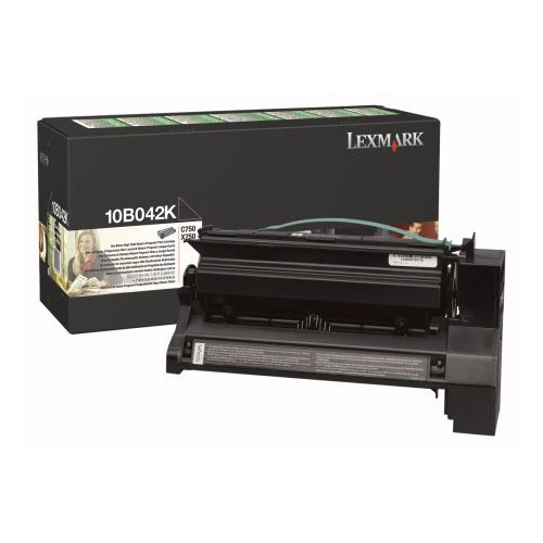 Lexmark 10B042K toner czarny, zwiększona pojemność, oryginalny Lexmark 10B042K 034285 - 1