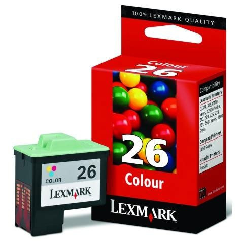 Lexmark 10N0026 (Nr 26) tusz kolorowy, zwiększona pojemność, oryginalny 10N0026E 040180 - 1