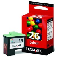 Lexmark 10N0026 (Nr 26) tusz kolorowy, zwiększona pojemność, oryginalny 10N0026E 040180
