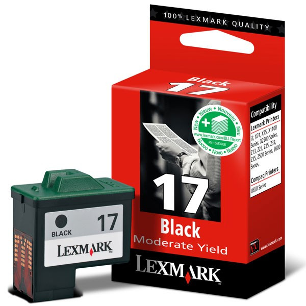 Lexmark 10NX217 (Nr 17) tusz czarny, oryginalny 10NX217E 040159 - 1
