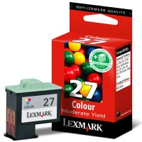 Lexmark 10NX227 (Nr 27) tusz kolorowy, oryginalny 10NX227E 040174