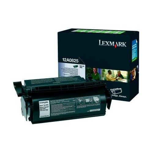 Lexmark 12A0825 toner czarny, oryginalny Lexmark 12A0825 034345 - 1