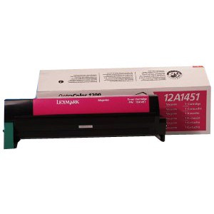 Lexmark 12A1451 toner czerwony, oryginalny 12A1451 034175 - 1