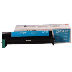 Lexmark 12A1452 toner niebieski, oryginalny 12A1452 034180 - 1