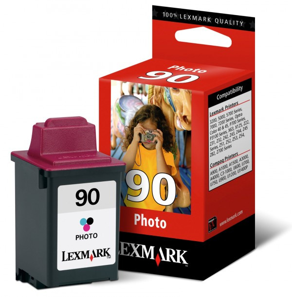 Lexmark 12A1990 (Nr 90) tusz foto, oryginalny 12A1990E 040040 - 1