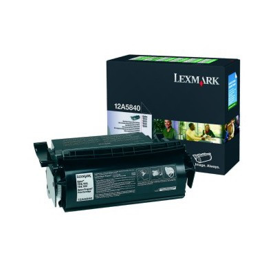 Lexmark 12A5840 toner czarny, oryginalny Lexmark, zwiększona wydajność 12A5840 034197 - 1