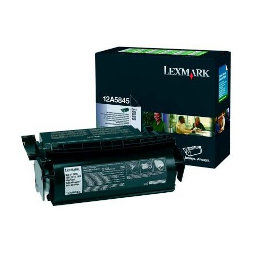 Lexmark 12A5845 toner czarny, zwiększona pojemność, oryginalny Lexmark 12A5845 034198 - 1
