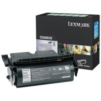 Lexmark 12A6835 toner czarny, zwiększona pojemność, oryginalny Lexmark 12A6835 034225
