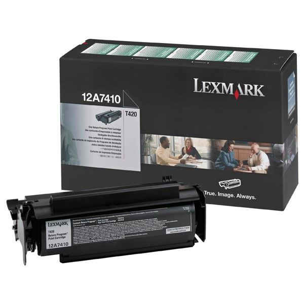 Lexmark 12A7410 toner czarny, oryginalny Lexmark 12A7410 034350 - 1