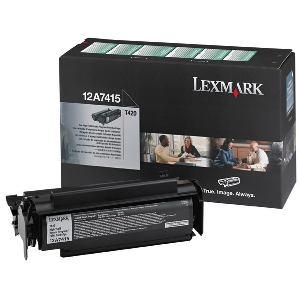 Lexmark 12A7415 toner czarny, zwiększona pojemność, oryginalny Lexmark 12A7415 034110 - 1