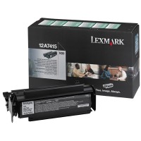 Lexmark 12A7415 toner czarny, zwiększona pojemność, oryginalny Lexmark 12A7415 034110