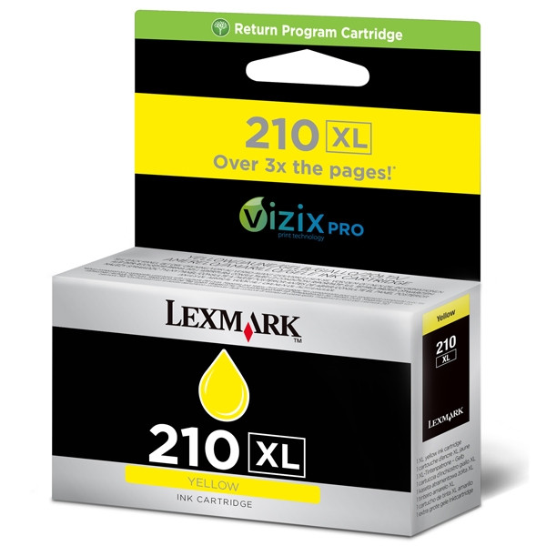 Lexmark 14L0177E (Nr 210XL) tusz żółty, zwiększona pojemność, oryginalny 14L0177E 040614 - 1