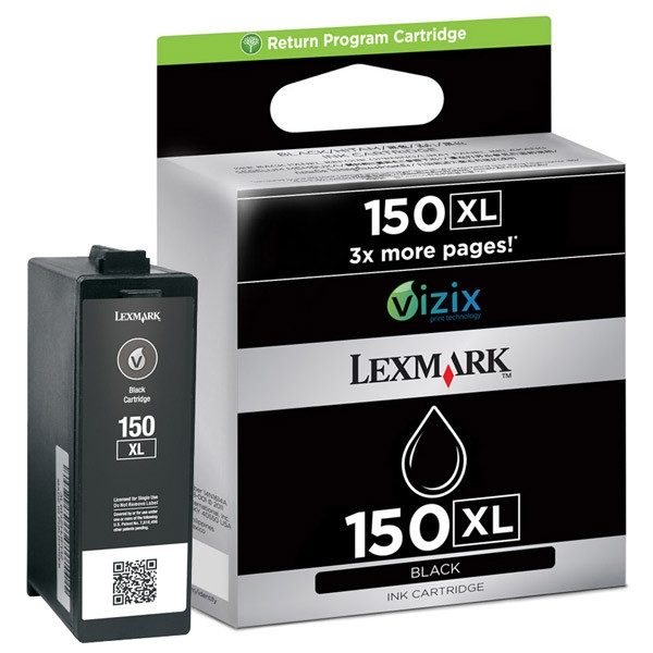 Lexmark 14N1614E (Nr 150XL) tusz czarny, zwiębkszona pojemność, oryginalny 14N1614E 040464 - 1