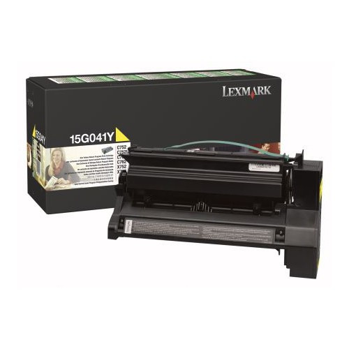 Lexmark 15G041Y toner żółty, oryginalny Lexmark 15G041Y 034530 - 1