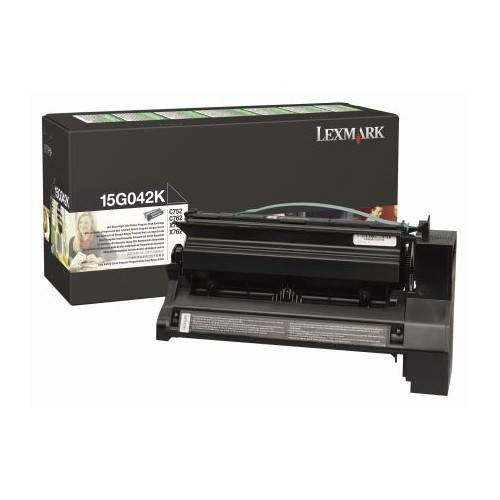 Lexmark 15G042K toner czarny, zwiększona pojemność, oryginalny Lexmark 15G042K 034535 - 1