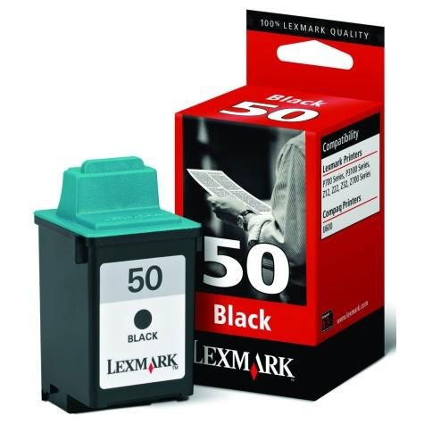 Lexmark 17G0050 (Nr 50) tusz czarny, zwiększona pojemność, oryginalny 17G0050E 040060 - 1