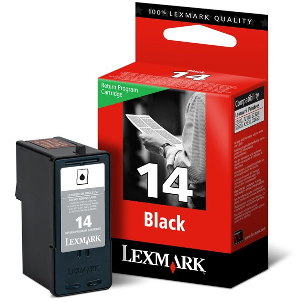 Lexmark 18C2090E (Nr 14) tusz czarny, oryginalny 18C2090E 040360 - 1