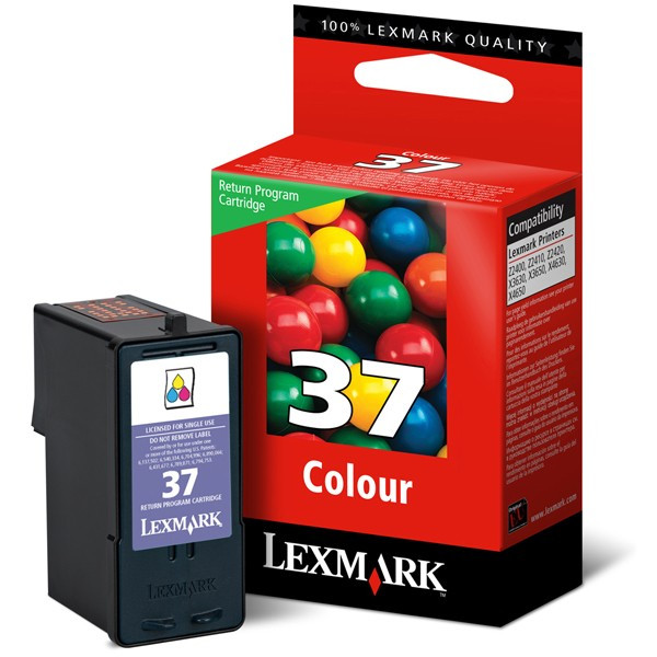 Lexmark 18C2140E (Nr 37) tusz kolorowy, oryginalny 18C2140E 040380 - 1