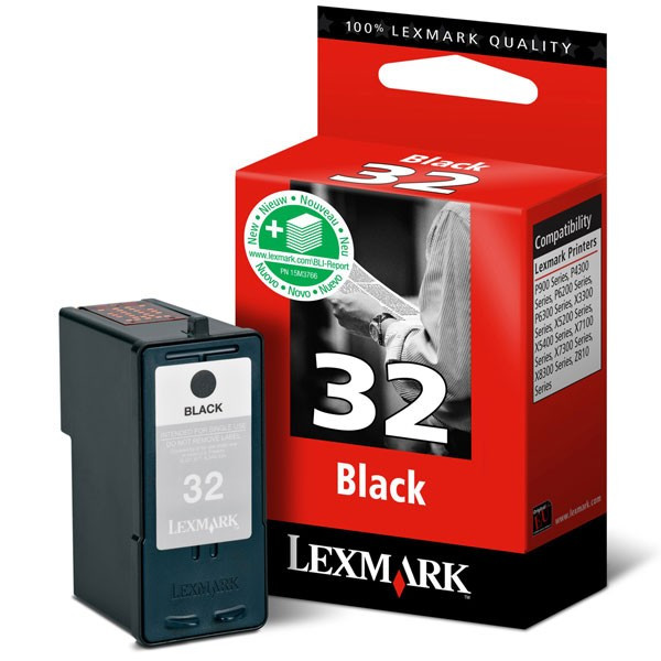 Lexmark 18CX032 (Nr 32) tusz czarny, oryginalny 18CX032E 040219 - 1