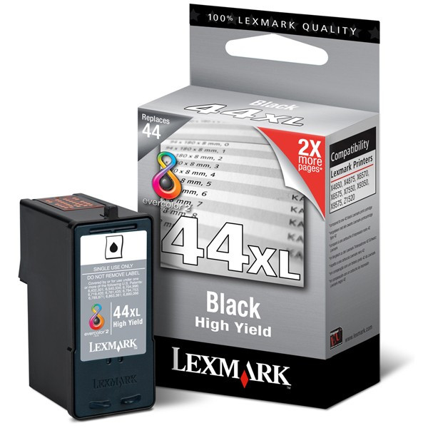 Lexmark 18Y0144E (Nr 44XL) tusz czarny, oryginalny 18Y0144E 040325 - 1