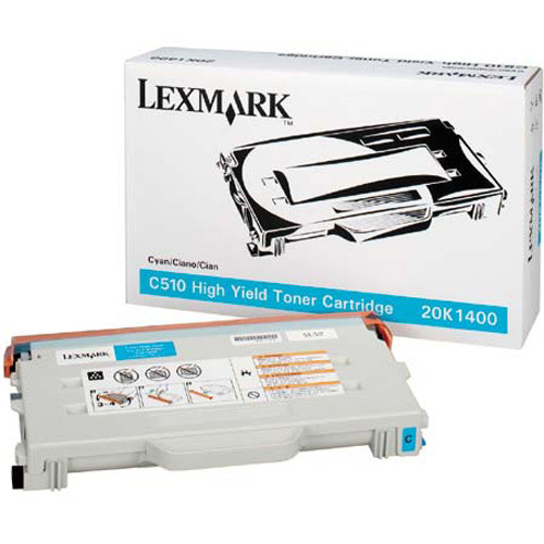 Lexmark 20K1400 toner niebieski, zwiększona pojemność, oryginalny Lexmark 20K1400 034425 - 1