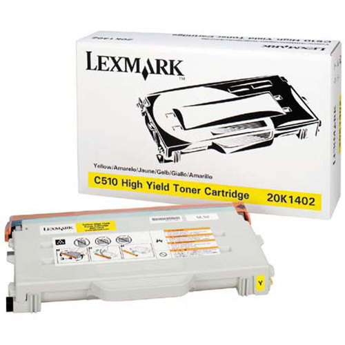 Lexmark 20K1402 toner żółty, zwiększona pojemność, oryginalny Lexmark 20K1402 034435 - 1
