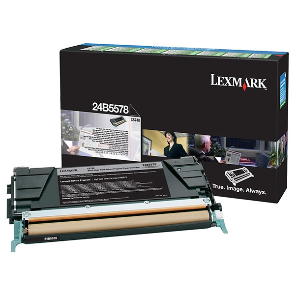 Lexmark 24B5578 toner czarny o zwiększonej pojemności, oryginalny 24B5578 037586 - 1